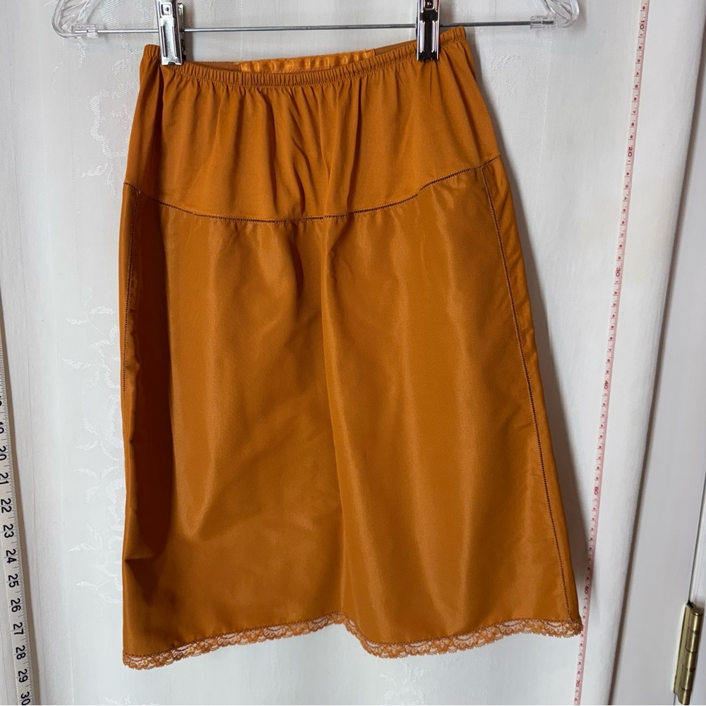 Vintage Burnt Orange Formfit Rogers Half Slip
